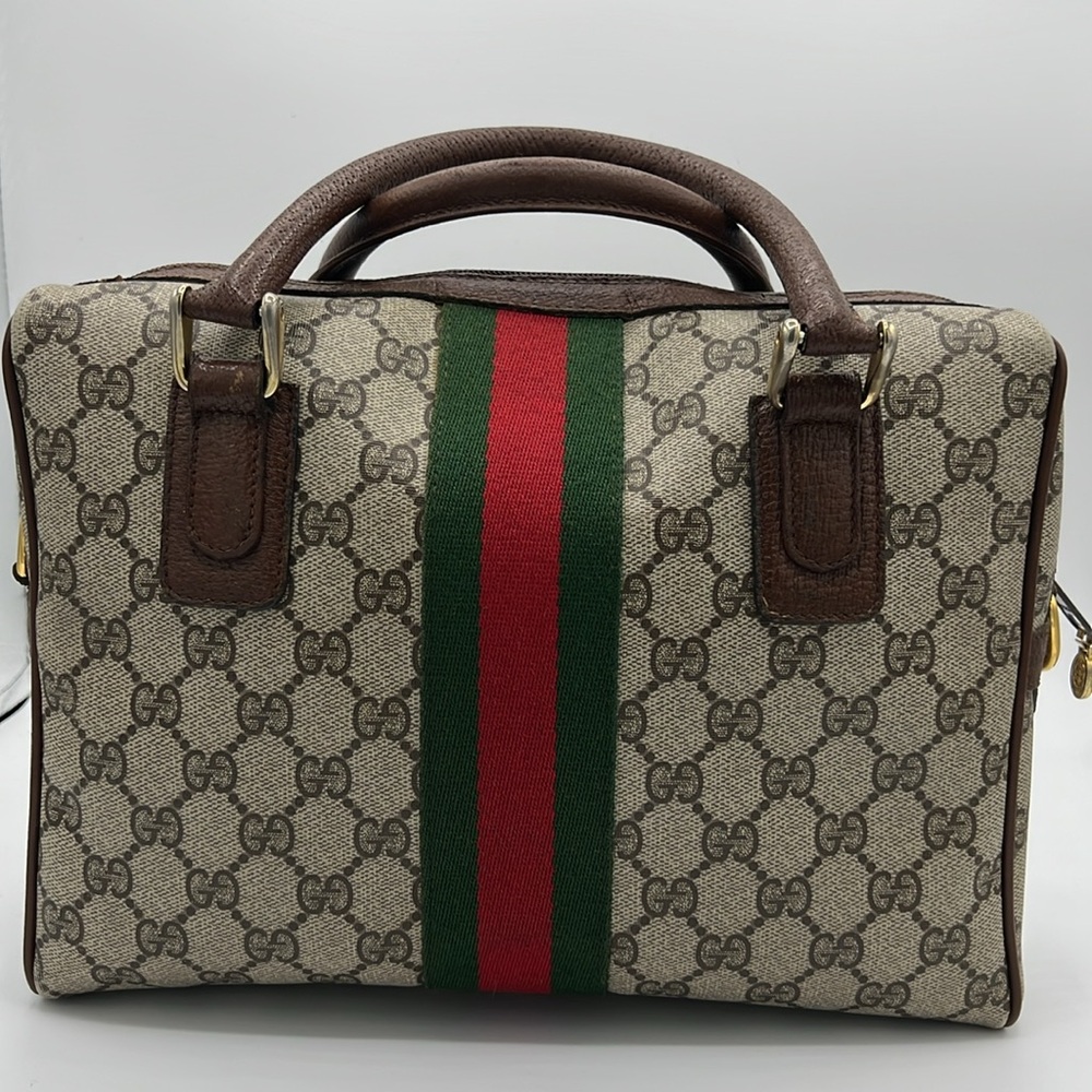 Gucci Canvas GG Supreme Boston- Accessory Collection - Vintage - Picture 2 of 15